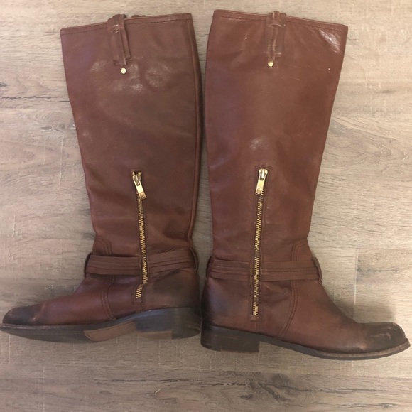 Vince Camuto Brown Riding Boots Size 8 - Picture 2 of 6